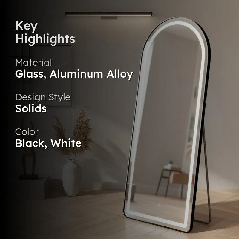Lumina Arch Floor Mirror - Black media 2