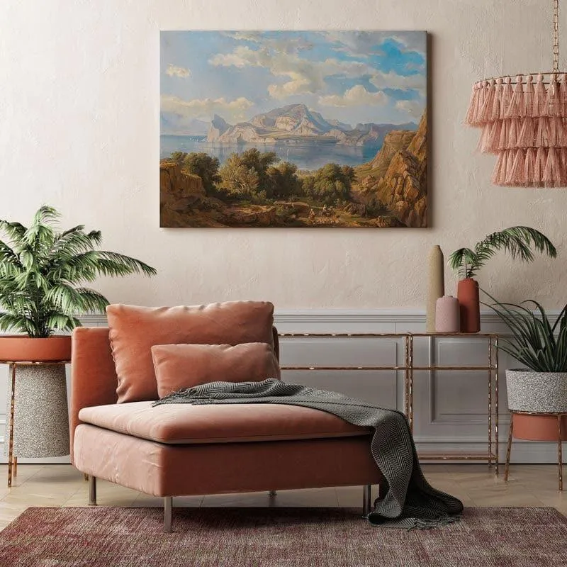 A View of Capo Beach Canvas Painting - Gallery Wrap media 3