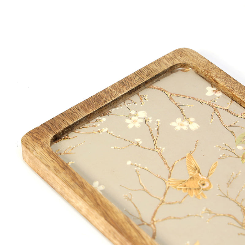 Ethereal Vines Mango Wood Platter - Rectangle media 5