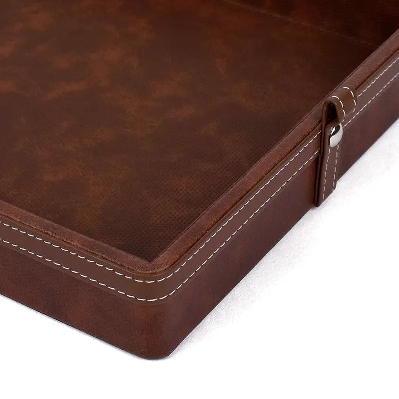 Elara Dote Serving Tray (Dark Brown) - Set Of Two media 7