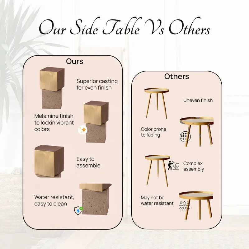 Espresso Center Table - Gold media 5