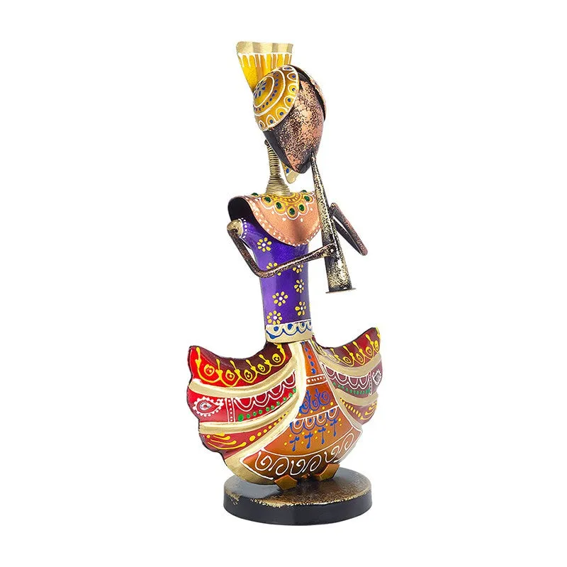Folk Musician Iron Showpiece - Gold,Purple media 5
