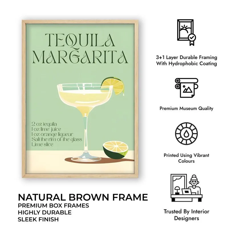 Tequila Margarita Archival Canvas Wall Art - Brown media 11