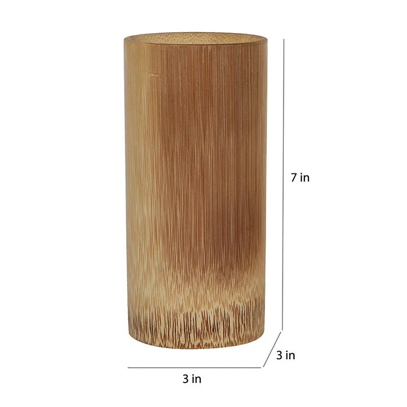 Rustic Sip Bamboo Juice Glasses (400 mL Each)- Set of Two media 6