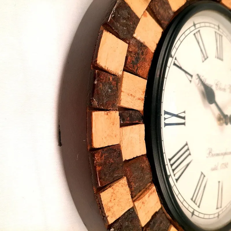 Royal Edge Dial Wooden Wall Clock media 7