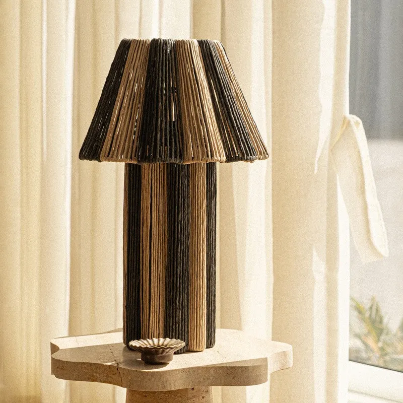 Orange Tree Kenji Marble Table Lamp - Black,Beige media 3