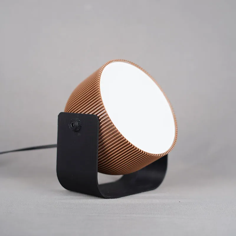 Sustain Luxe 3D Printed LED Table Lamp - Brown media 6