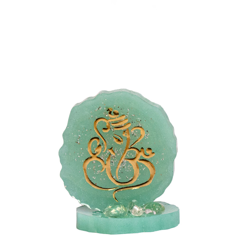 Ganesha Agate Showpiece - Blue media 3