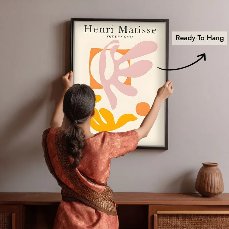 Muted Elegance Canvas Wall Painting With Black Frame media 6
