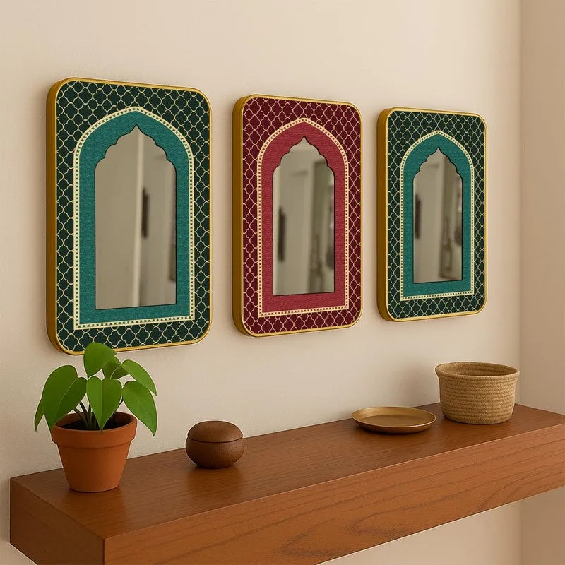 Riwaaz Acrylic Wall Mirrors - Set Of Three media 3