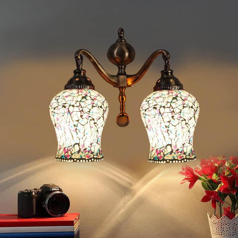 Starlit Metal Mosaic Wall Lamp