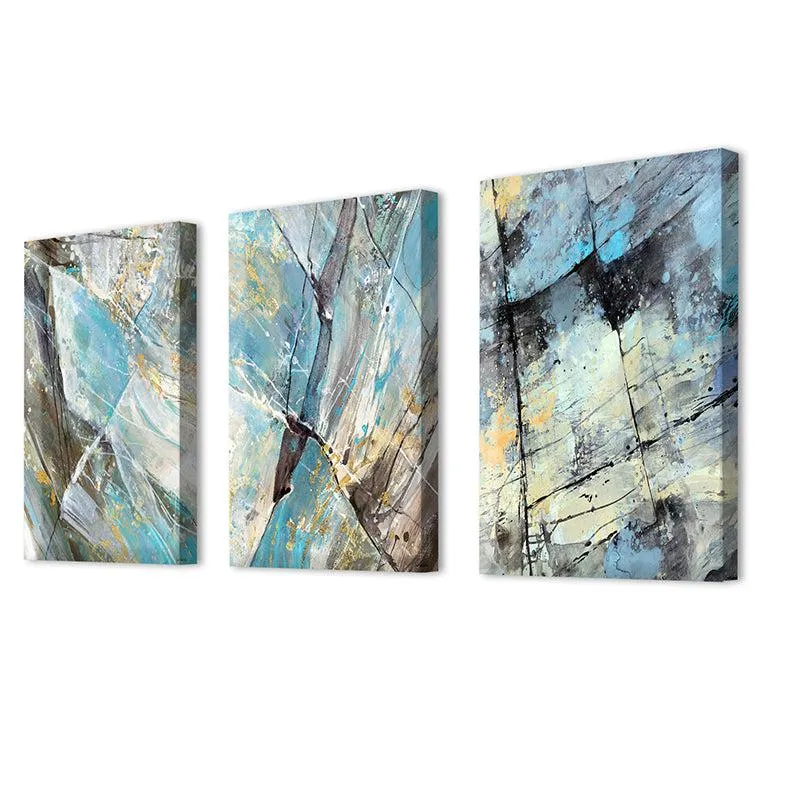 Drima Abstract Canvas Wall Painting - Set Of Three media 4