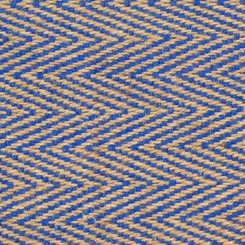 Saral Home ChevronTread Anti-Slip Jute Cotton Area Rug - Blue media 4