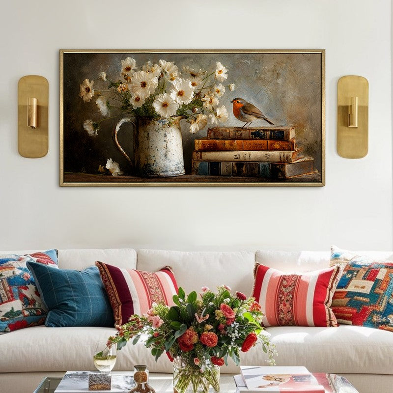 Whispered Grace Canvas Wall Painting With Frame
