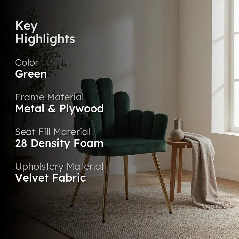 Alverra Metal Accent Chair - Green media 2
