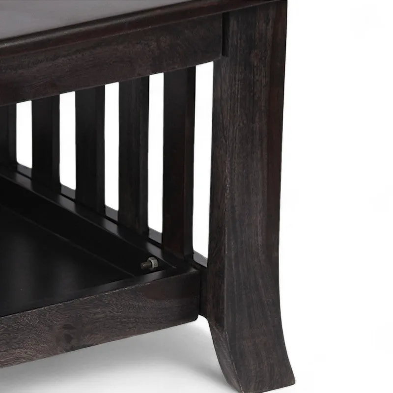 Bravon Sheesham Wooden Center Table - Black media 8