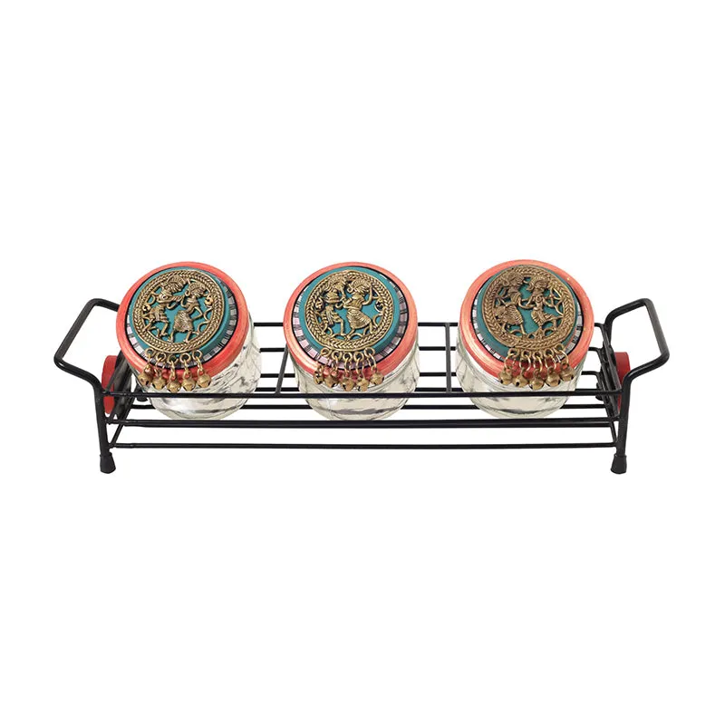 Samvad Jar Set With Tray - Four Piece Set media 4