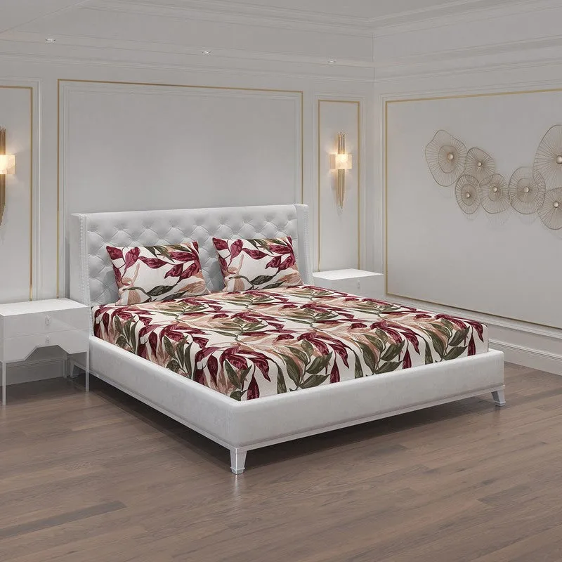 Monte Carlo Flow Leaves Bedsheet - 120 GSM media 1