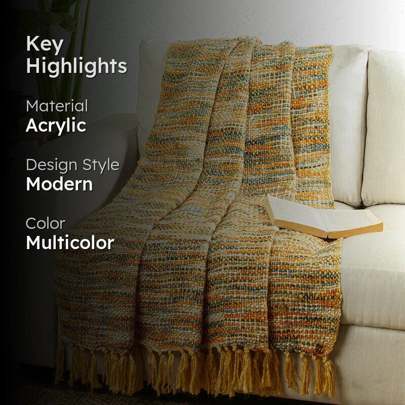 Vibrato Acrylic Throw - Yellow media 2