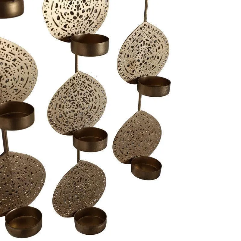 Ethnic Leaf Hanging Tealight Candle Holder media 6