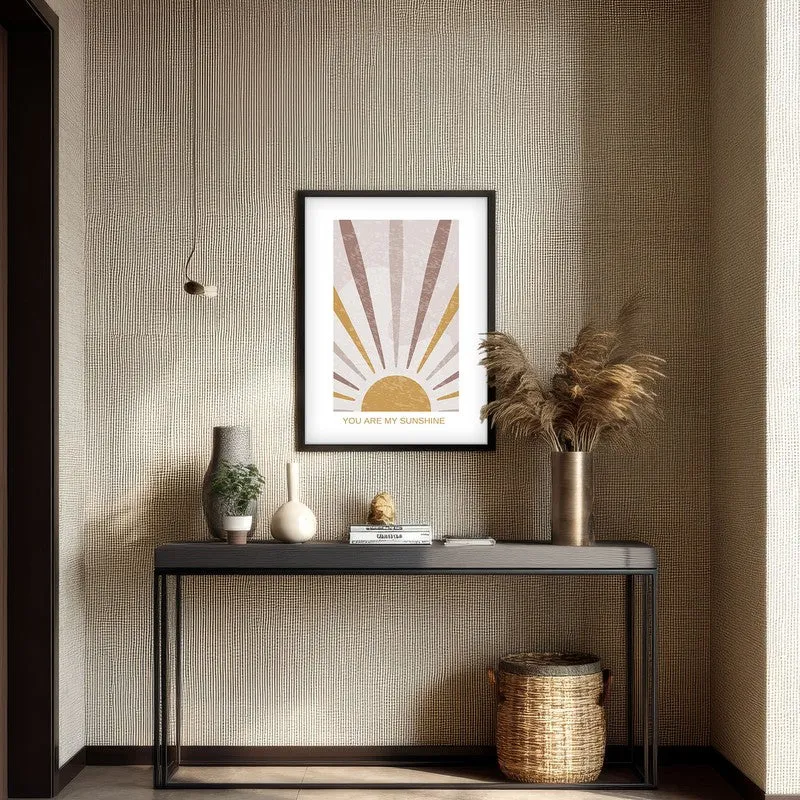 Bursting Sol Canvas Wall Painting With Black Frame media 4