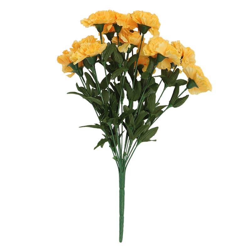 Faux Carnation Bunch (Yellow) - Set Of Two media 5