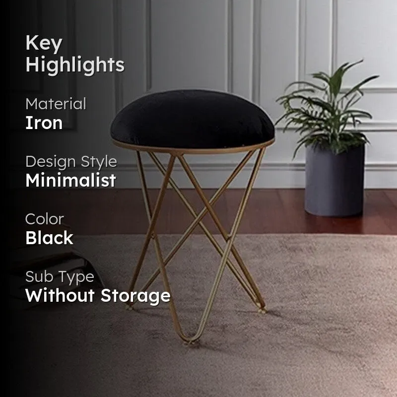 Plush Comfort Ottoman - Black media 2