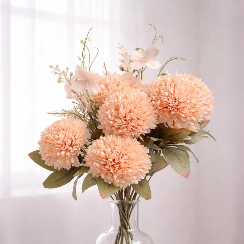 AarviDecor Peach Glow Silk Artificial Flowers media 3