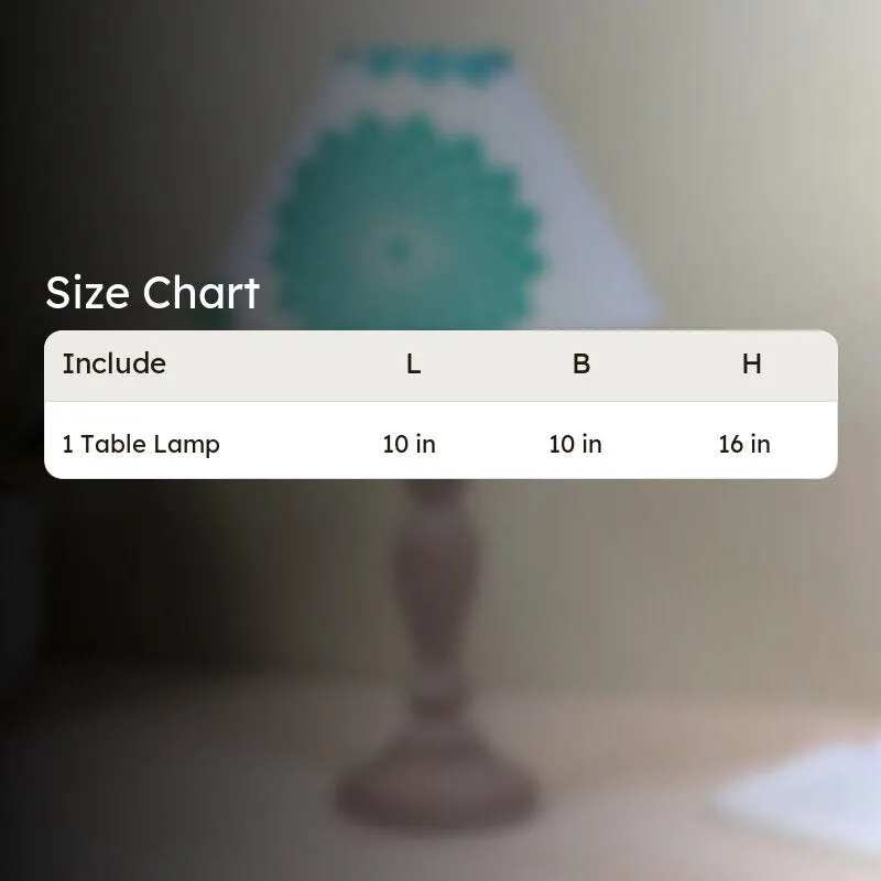 Akari Sabi Printed Mango Wood Table Lamp media 4