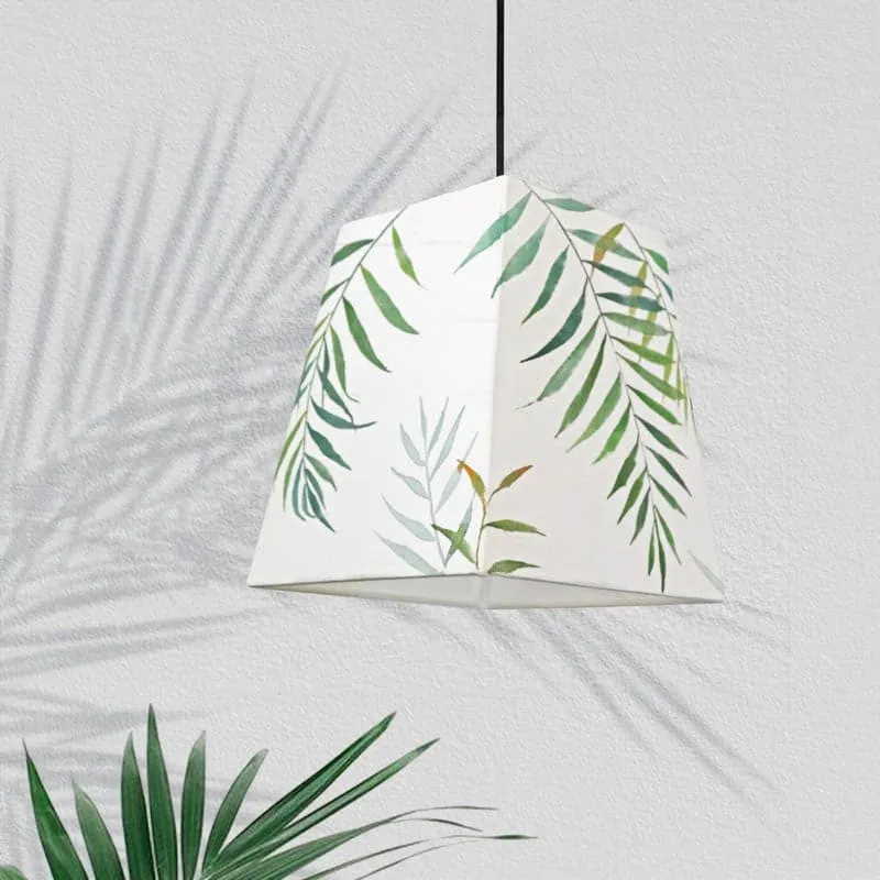 Ferno Fall Handpainted Fabric Ceiling Lamp media 4