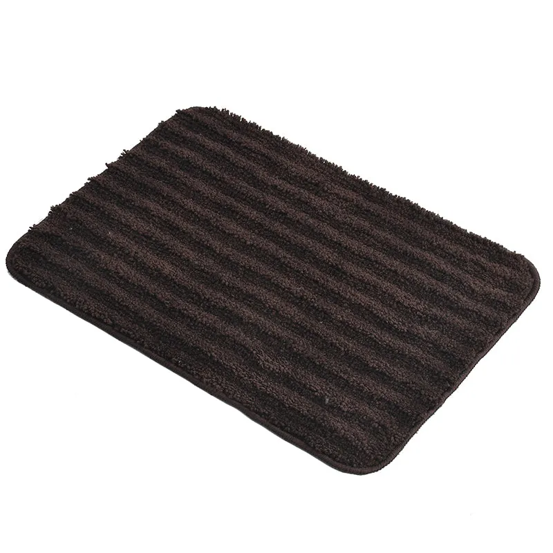 Joen Anti Skid Bath Mat (Brown) - Set Of Four media 4
