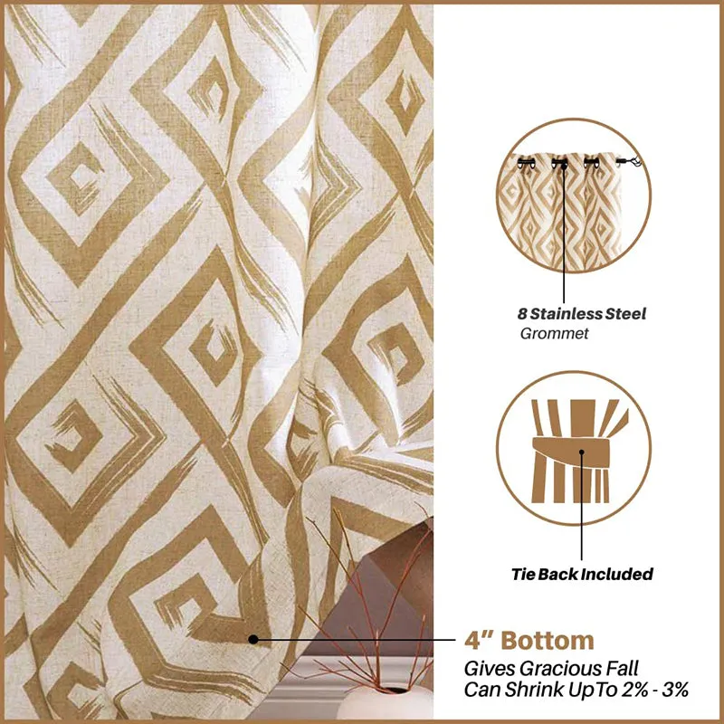 Urban Space Diamante Curtain - Set Of Two media 4