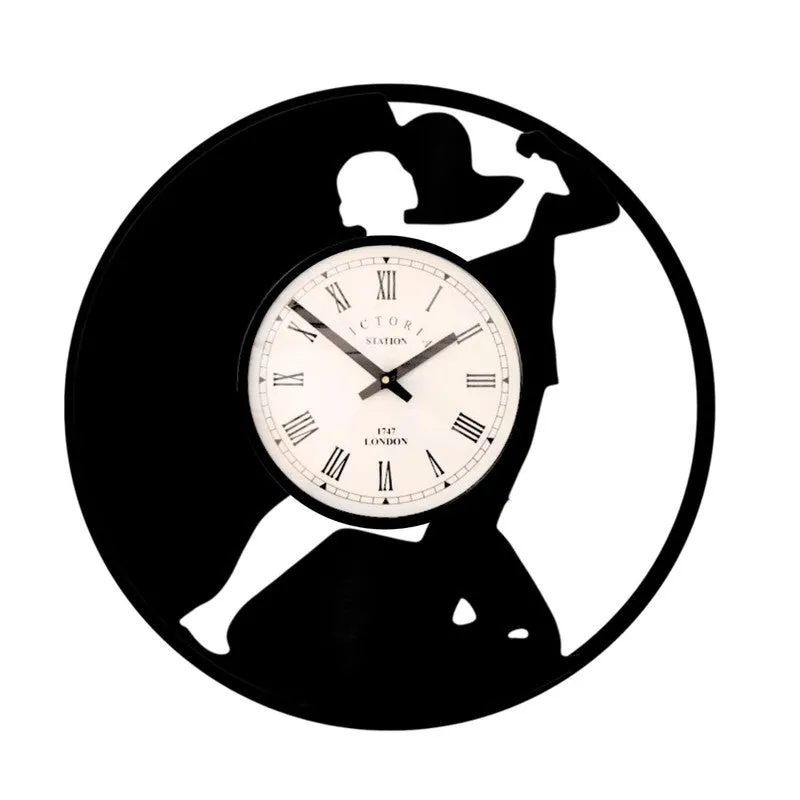 Charm Steel Analog Wall Clock - Black media 4