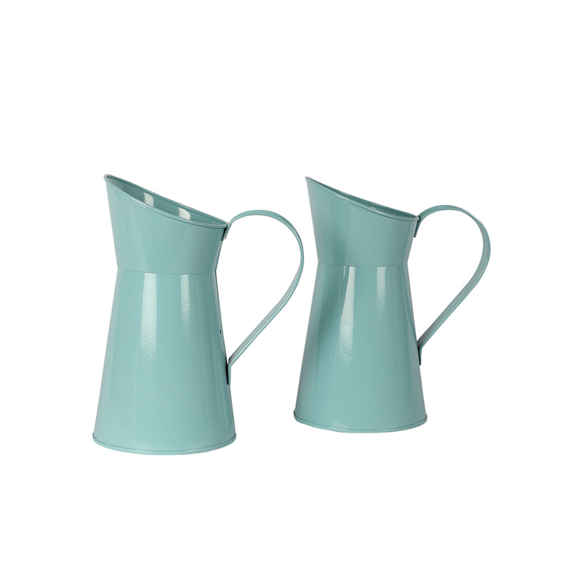 Pitcher Perfect Iron Planter (Blue) - Set Of Two media 6