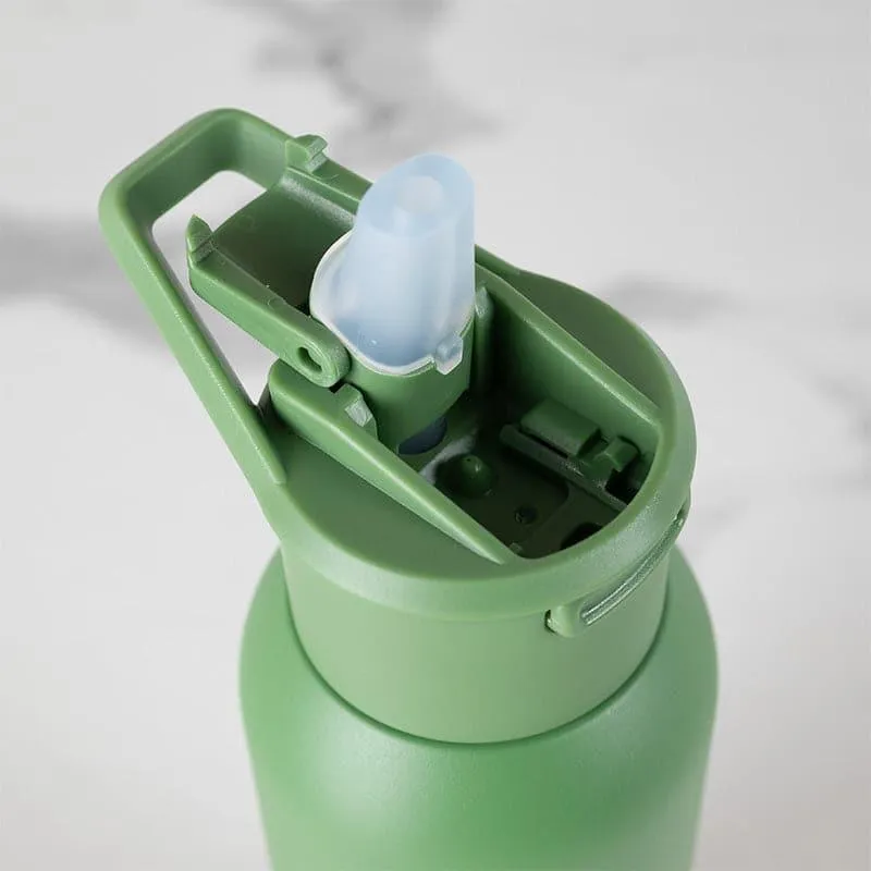 Sleek Sip Hot & Cold Thermos Water Bottle (White & Green, 630 mL Each) - Set Of Two media 3