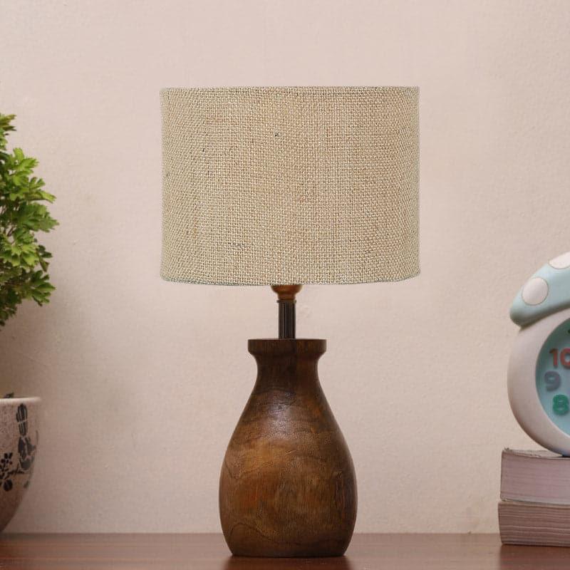 Sheldo Mista Fabric Table Lamp - Beige,Brown image 3