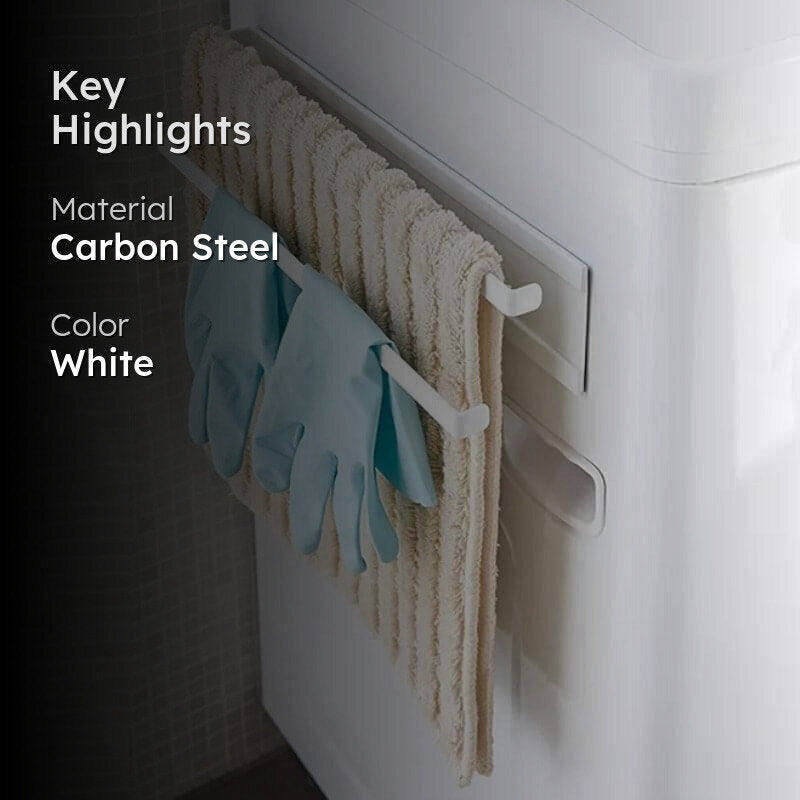Rollon Magnetic Wall-Mount Tissue Holder - Sleek White Design media 2