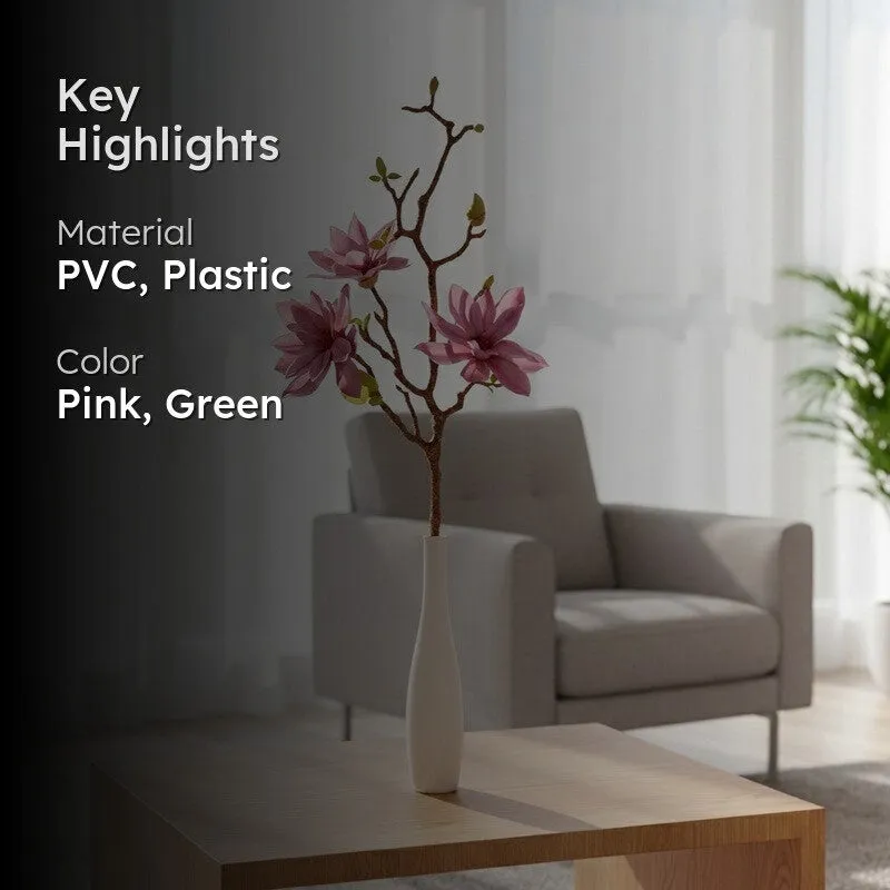 Magnolia Artificial Flower Stem - Pink media 2