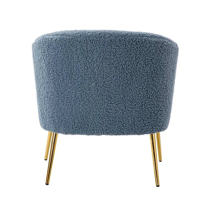 Stylo Neem Wood Accent Chair - Blue media 5