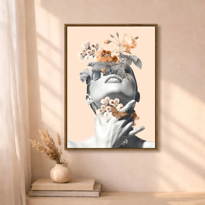 Blossom Beauty Canvas Wall Art With Frame media 4