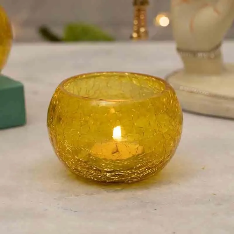 Sunshine Mosaic Candle Holder - Set Of Two media 1
