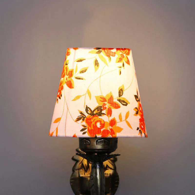 Ziada Stiva Ibis Flora Conical Fabric & Metal Wall Lamp - Multicolor media 4