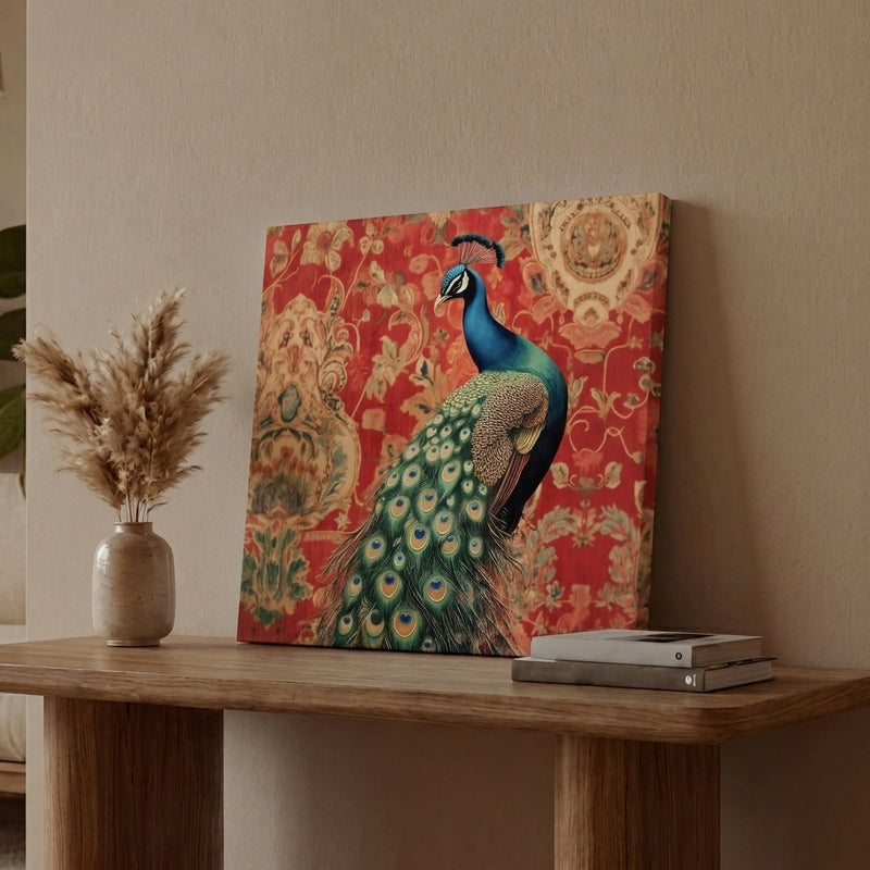 Indian Mayur Canvas Wall Art