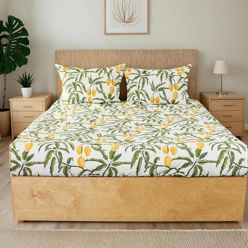 Amra Cotton Bedsheet (Yellow) - 180 TC media 9