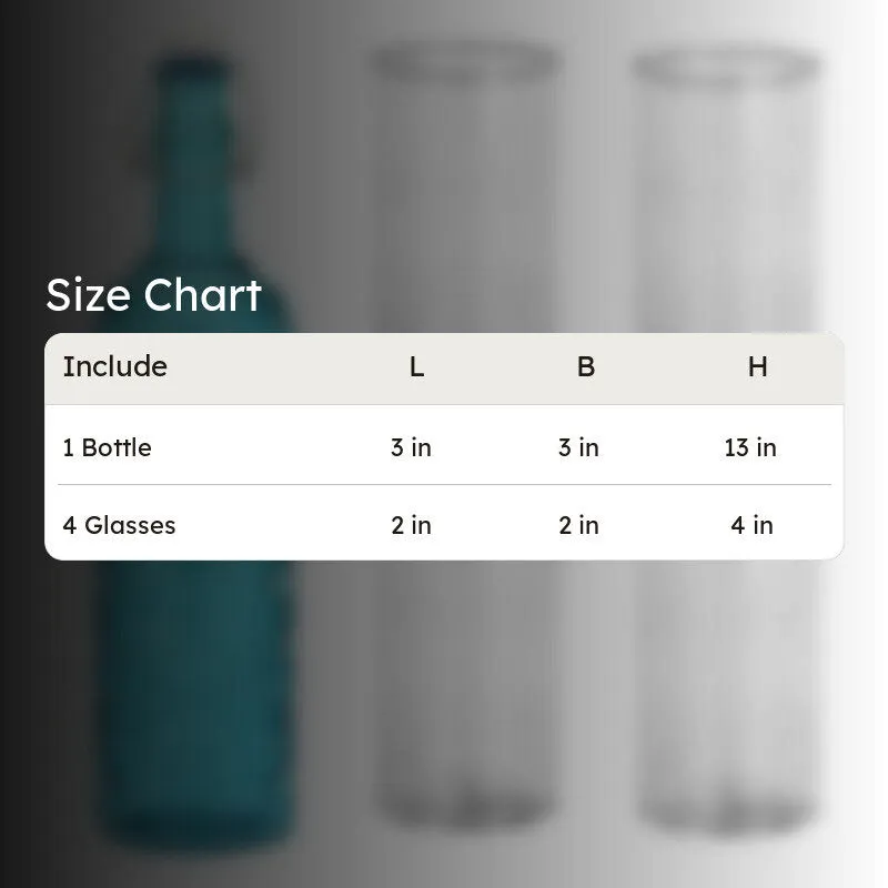 Thaddeus 1000 mL Water Bottle With 280 mL Glasses - Five Piece Set media 8