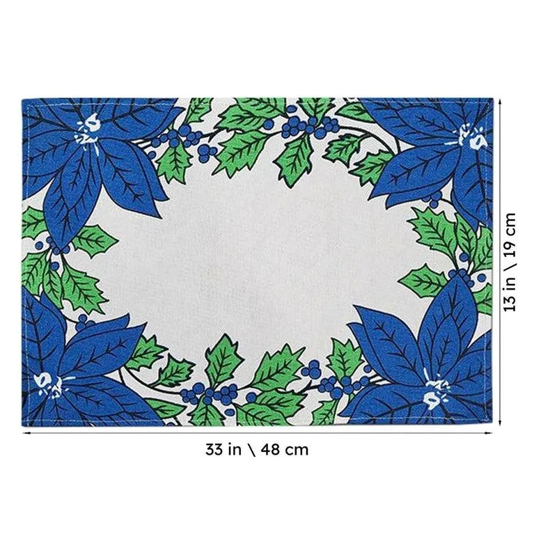 Acora Floral Placemat (Blue) - Set of Two media 5
