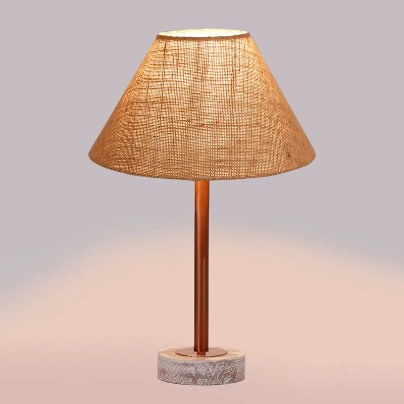 Sienna II Rodin Wooden Table Lamp - Beige,Copper,White media 5