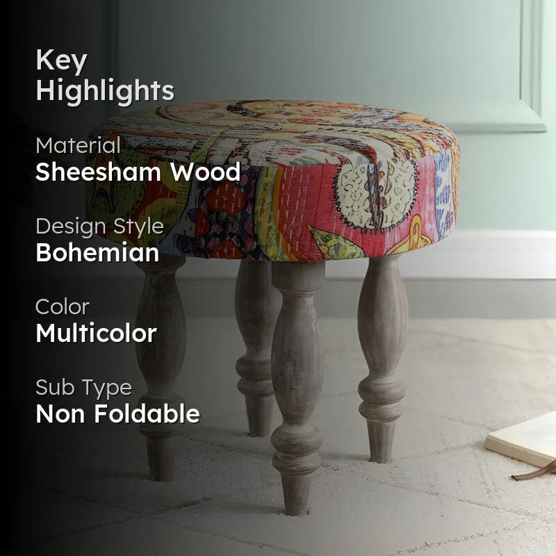 Sexon Sheesham Wooden Bench - Multicolor media 2
