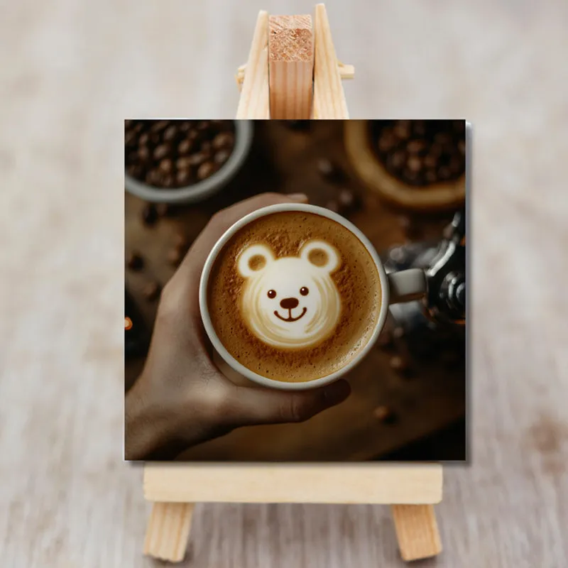 Teddy Latte Showpiece media 3