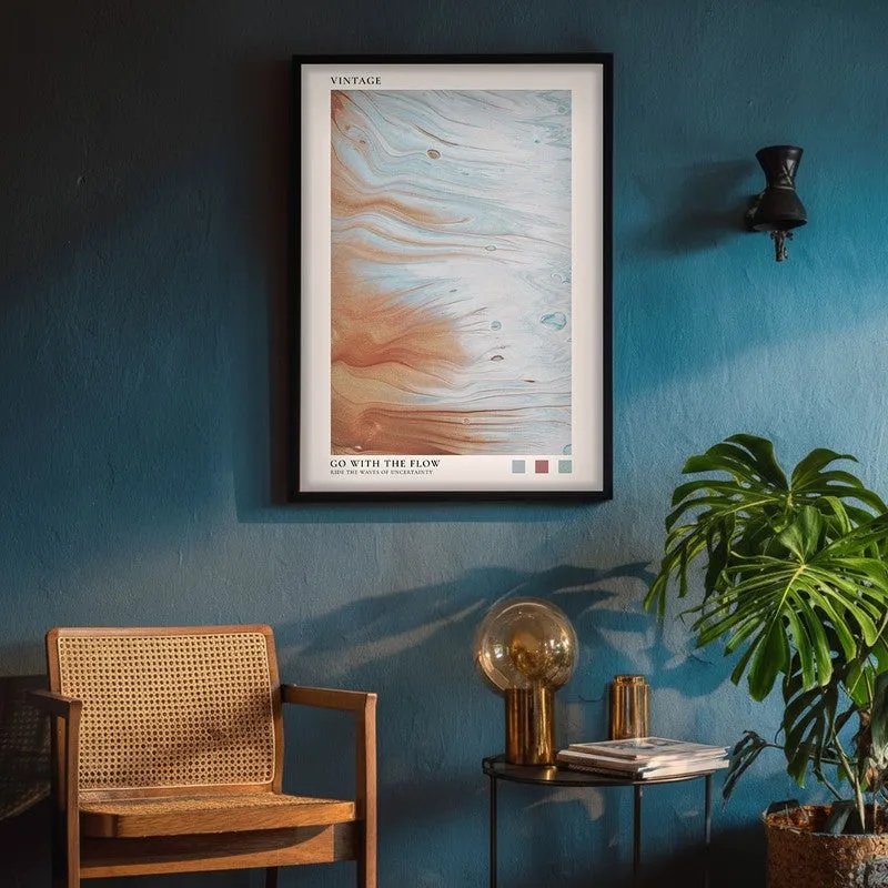 Go with the Flow Archival Canvas Wall Art - Black Frame media 4